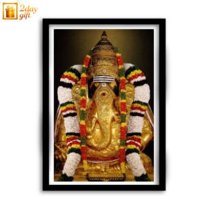 Spiritual Ganesha A4 Photo Frame with Wooden Frame