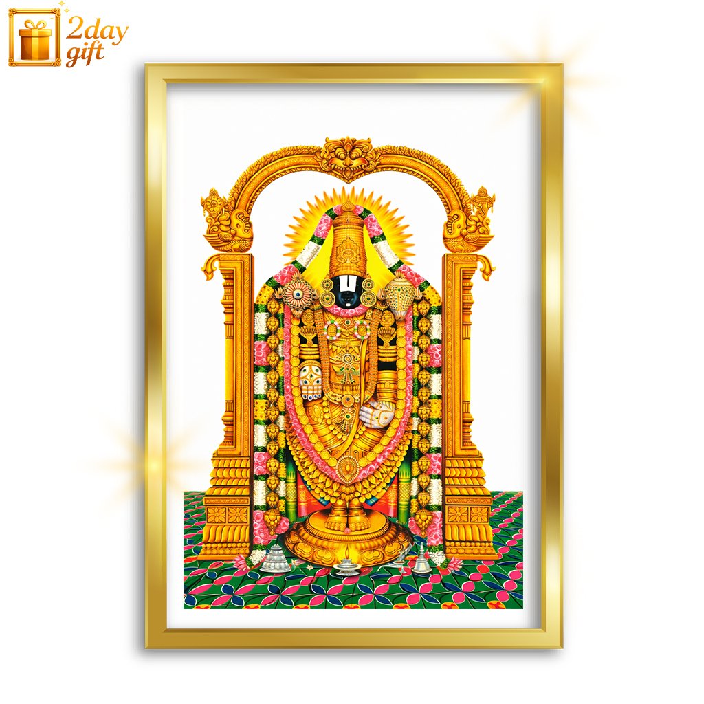 Lord Krishna A4 Size Wall Photo Frame with High Quality Premium Frame