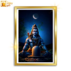 Lord Shiva A4 Wall Photo Frame | Premium Hindu God Frame