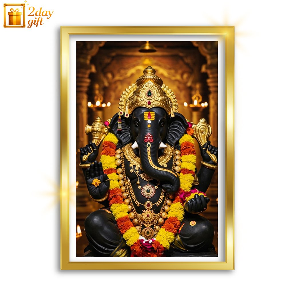 Buy Lord Ganesha A4 Size Framed Photo Online in India