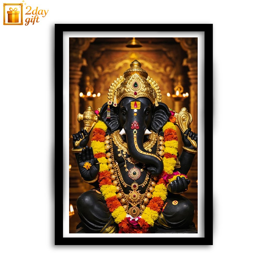 Buy Lord Ganesha A4 Size Framed Photo Online in India